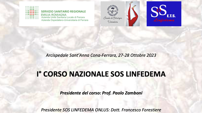 I° Corso nazionale SOS Linfedema