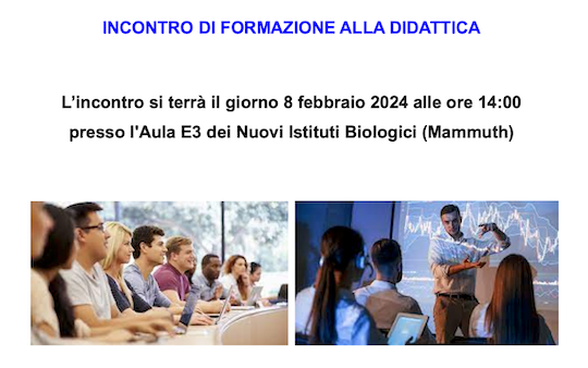 Incontro di formazione alla didattica